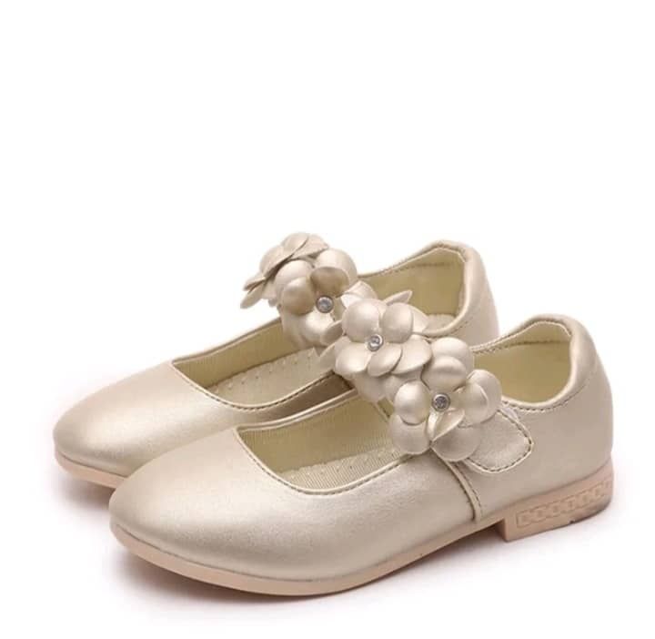 Princess  Flower Gold Shoe