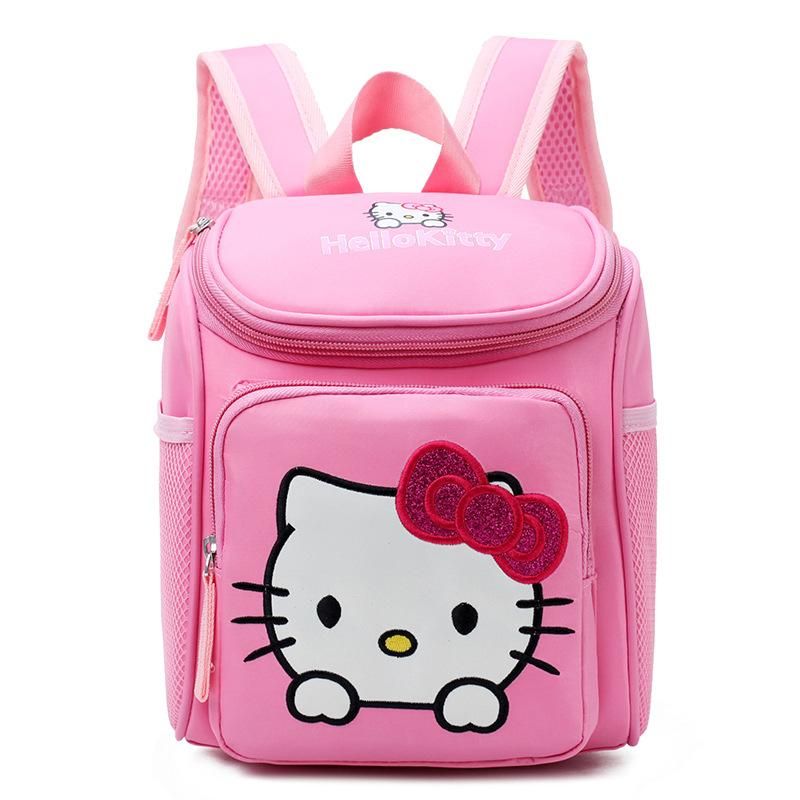 3-6 Years Children Girls Kindergarten Backpack Cartoon Kitty School Bag