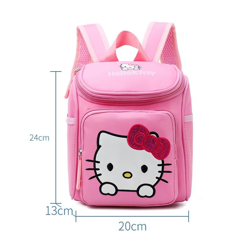 3-6 Years Children Girls Kindergarten Backpack Cartoon Kitty School Bag