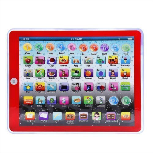 Kids  Toy Tablet Pad Electronic Preschool English Learning