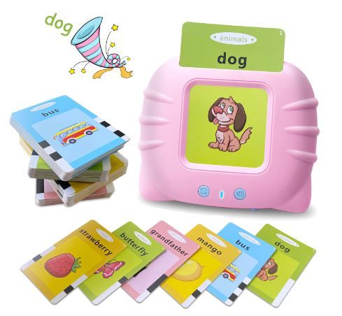 Kids Reading & Talking Flash Cards - Pocket Vocab - 2-8years - Pink Or Blue