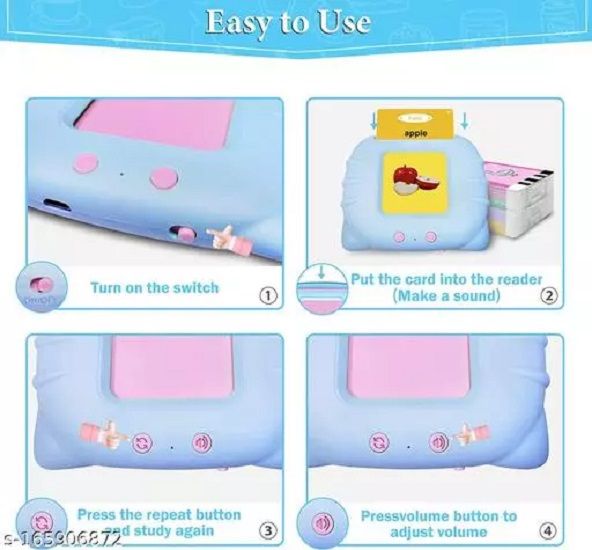 Kids Reading & Talking Flash Cards - Pocket Vocab - 2-8years - Pink Or Blue