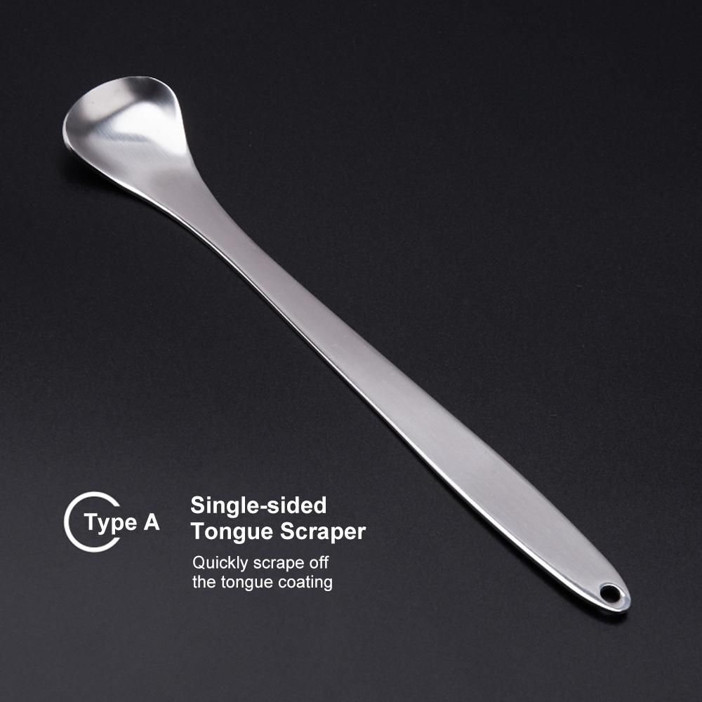 3PCS/Set Tongue Scraper Stainless Steel Oral Tongue Cleaner Medical Mouth Brush Reusable TongueToothbrush Fresh Breath Cleaning Maker Dental Oral Hygiene Care Tools