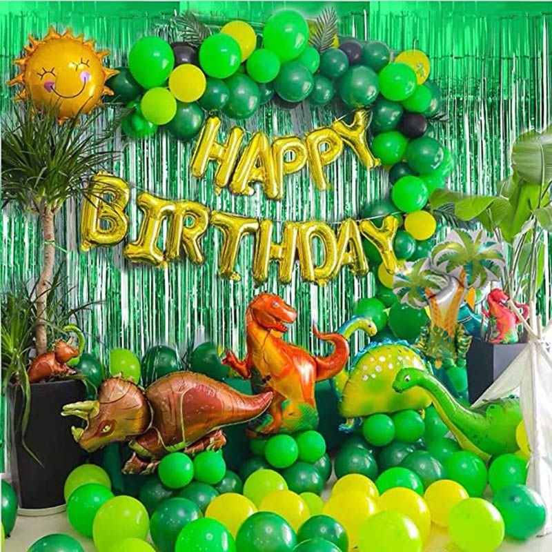 97pcs Dinosaur Birthday Party Decoration Balloons