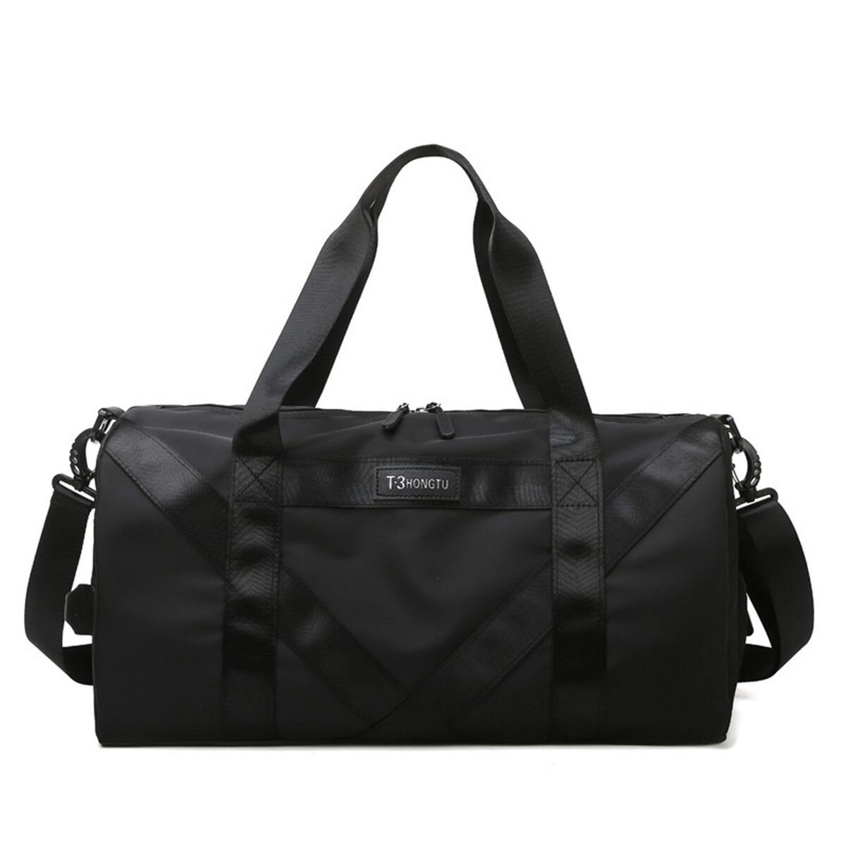 Large Capacity Sport Duffle Gym Fitness Bag Travel Shoulder Handbag Luggage Bag Black