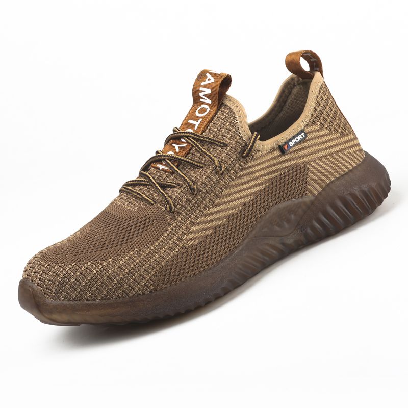 Summer Steel Toe Work Shoes For Men Puncture Proof Safety Shoes Man Light