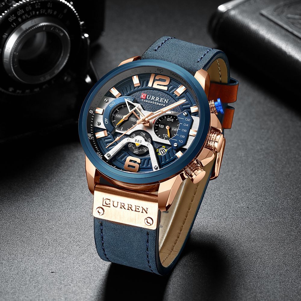 8329 Quartz Watch Business Men Sport Waterproof Wristwatch
