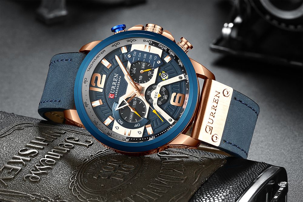 8329 Quartz Watch Business Men Sport Waterproof Wristwatch
