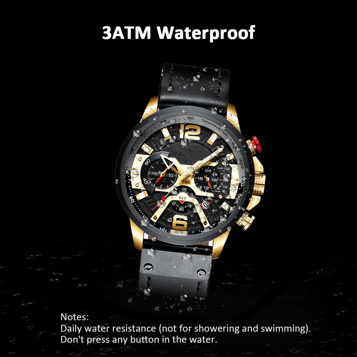 8329 Quartz Watch Business Men Sport Waterproof Wristwatch