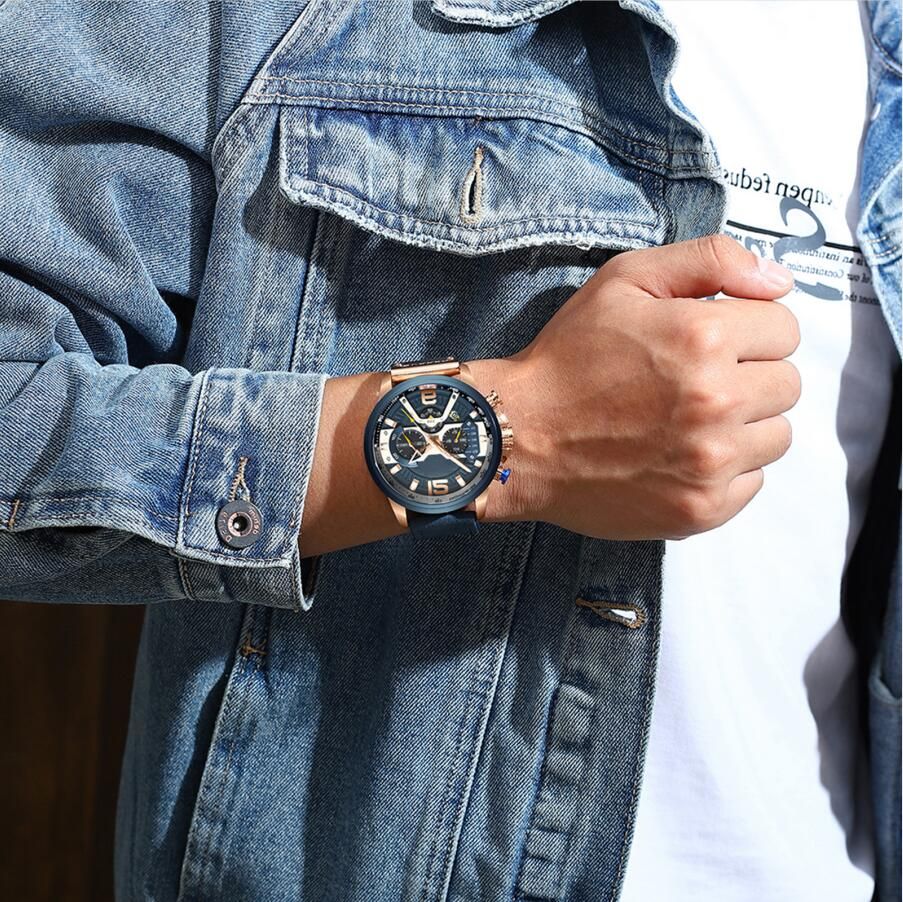 8329 Quartz Watch Business Men Sport Waterproof Wristwatch