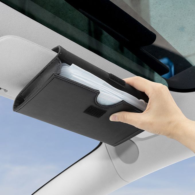 Visor Mask Holder For Car Tissue Holder Box Case With PU