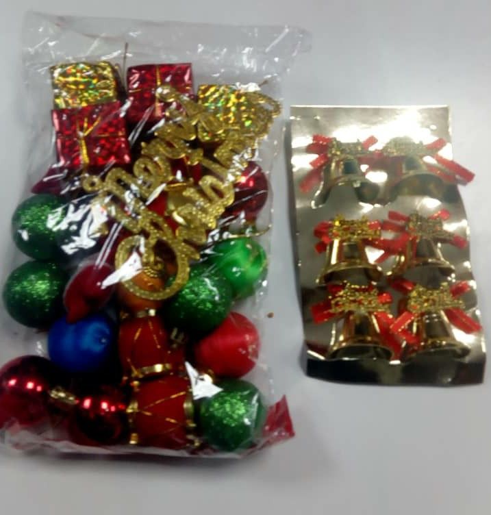 Mixture Of Christmas Trees& Gilead Decorative Toys + 6 Bells