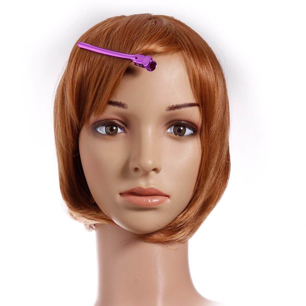24pcs Pro Salon Barber Hairdressing Metal Sectioning Duck Hair Clips Grip Clamp