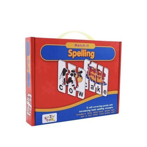 EDUCATIONAL MATCH IT SPELLING WORD PUZZLE FOR KIDS