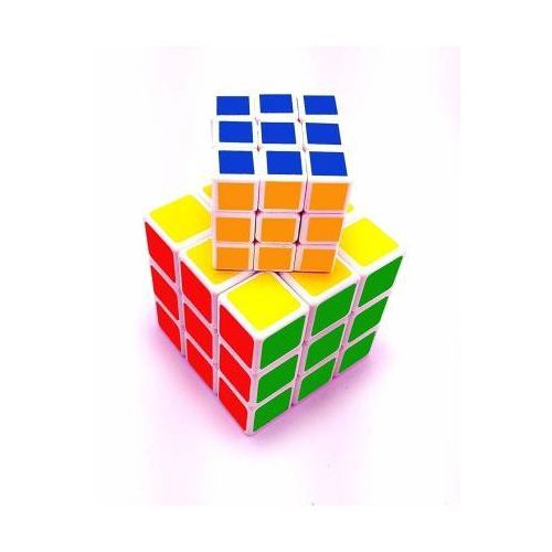 2 In 1 Rubiks Cube 3x3 - Multicolour - (For ADULT & KIDS)