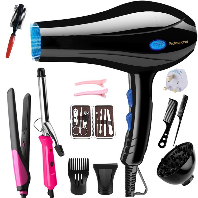 Hair Dryer & Hair Straightener & Hair Curler With Gifts