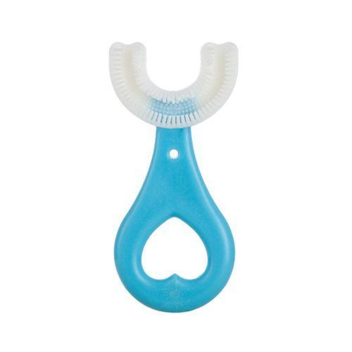 Kids Teeth Cleaning Brush U-Shape Oral Tooth Blue 2-6 Years