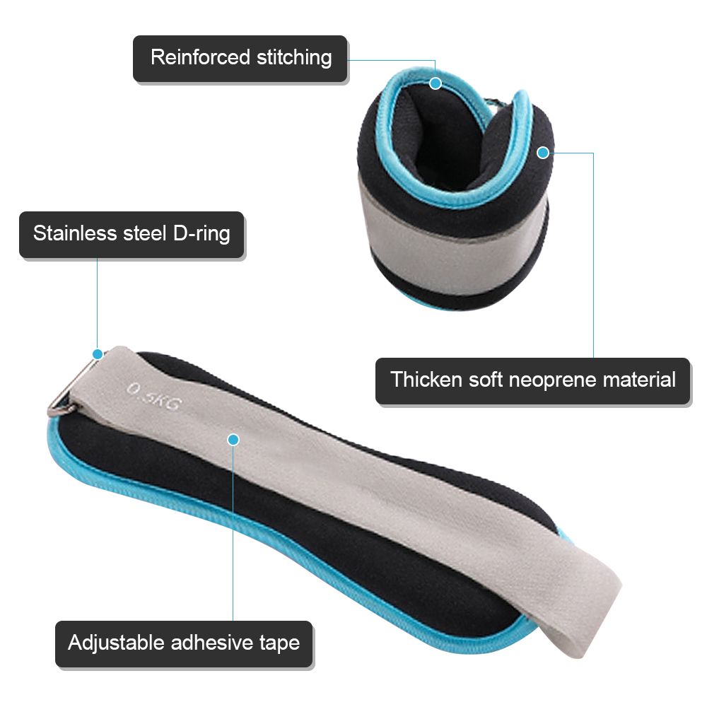 1 Pair Neoprene Ankle Weights Strap Fitness Ankle Straps