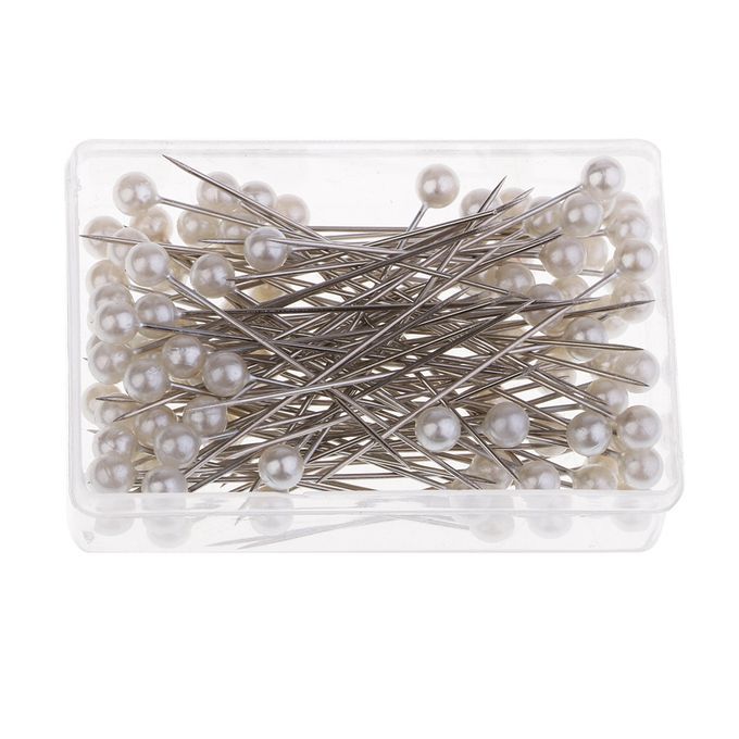 Polka Dot Pattern Pin Cushion And 100pcs Bead Pins Sewing  Pin