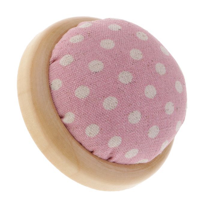 Polka Dot Pattern Pin Cushion And 100pcs Bead Pins Sewing  Pin