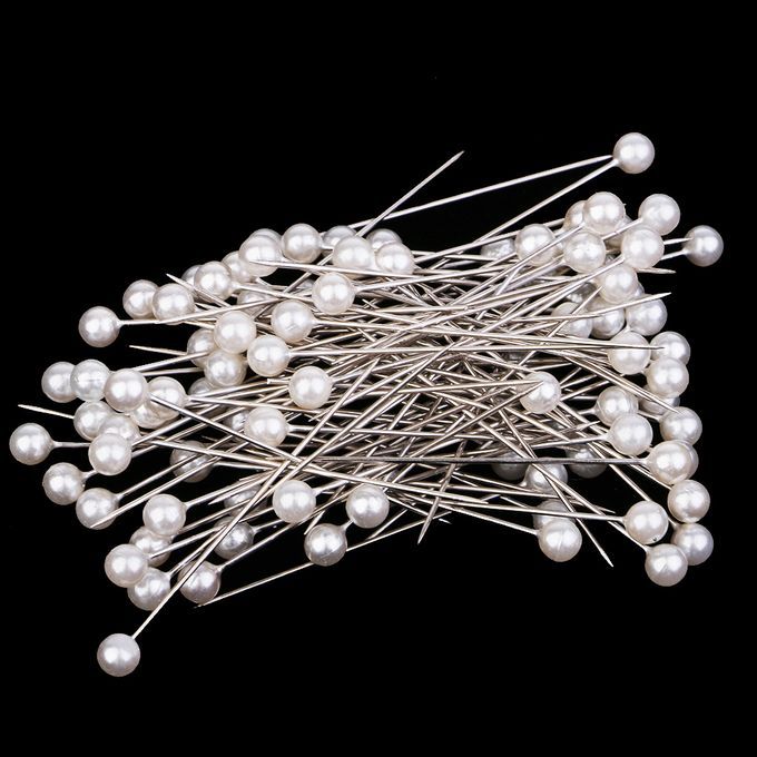 Polka Dot Pattern Pin Cushion And 100pcs Bead Pins Sewing  Pin
