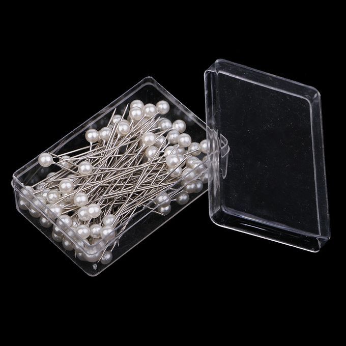 Polka Dot Pattern Pin Cushion And 100pcs Bead Pins Sewing  Pin