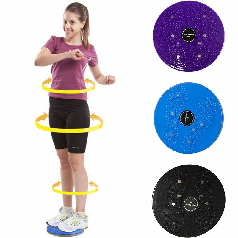 Twist Waist Disc Indoor Balance Board Fitness Waist Exercises Muscle Relax Foot-Silver