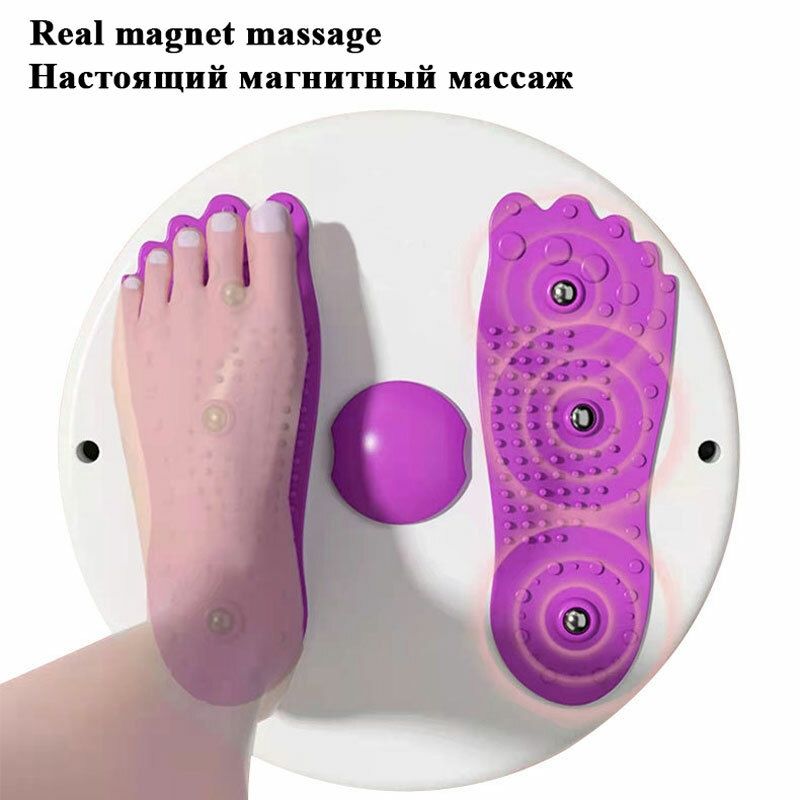 Twist Waist Disc Indoor Balance Board Fitness Waist Exercises Muscle Relax Foot-Silver