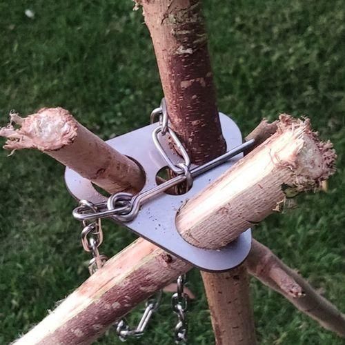 Outdoor Stainless Steel Triple-cornered Bonfire