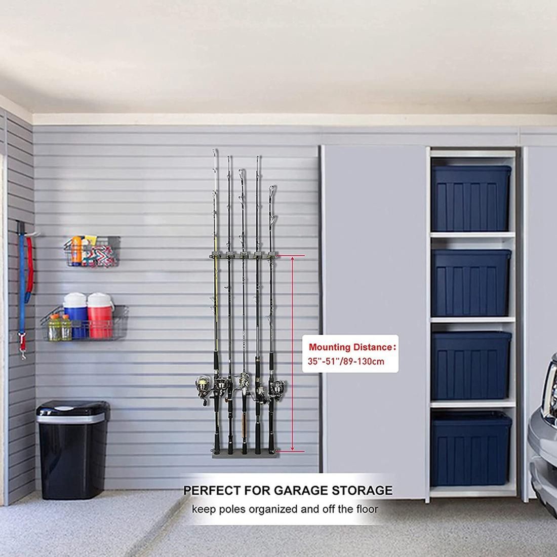 Fishing WV4 Fishing Rod Holders Vertical Wall Rod Rack
