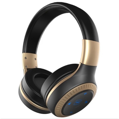 Hifi Stereo Bluetooth Headset With Super Bass - Gold