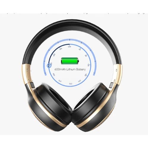 Hifi Stereo Bluetooth Headset With Super Bass - Gold