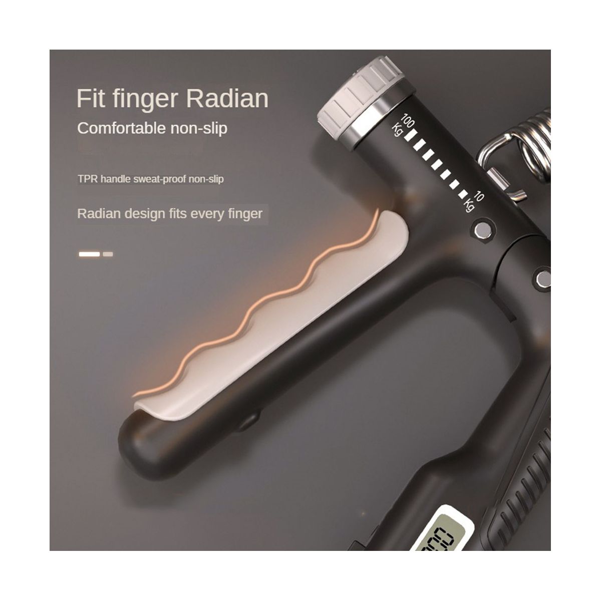 10-100Kg Adjustable Electronic Hand Grip Power Exercise