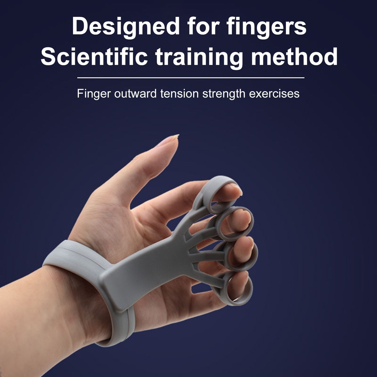 Finger Stretcher   Wear Resistant Finger Exerciser Grey