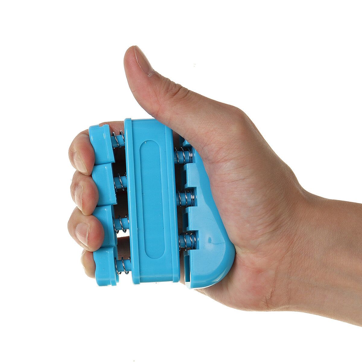 6Pcs/Set Hand Grip Gripper Trainer Countable Training Handshake Tool Adjustable 5-60kg Fitness Wrist Strength Squeezer Finger Strengthener Arm Gym Muscle Blue