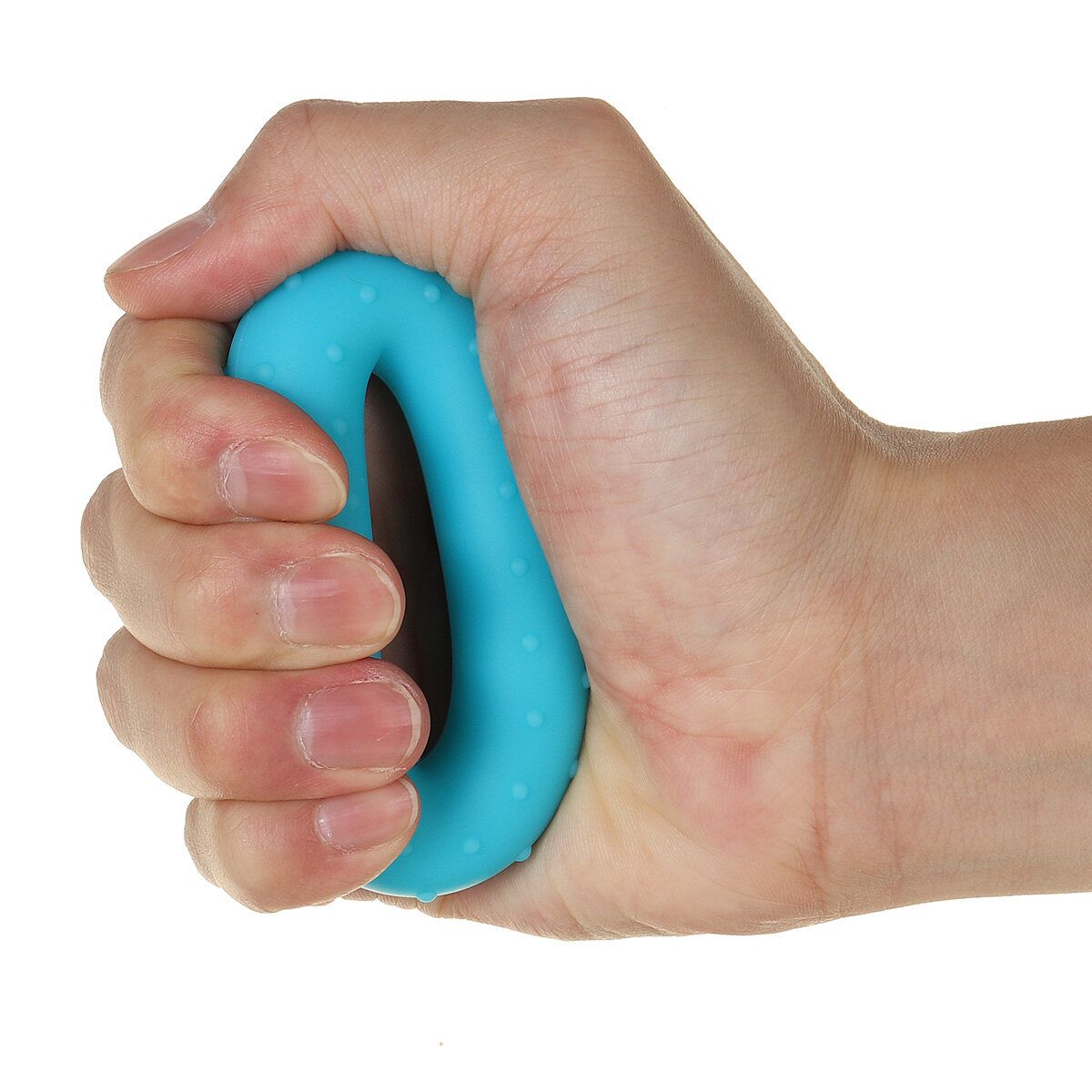 6Pcs/Set Hand Grip Gripper Trainer Countable Training Handshake Tool Adjustable 5-60kg Fitness Wrist Strength Squeezer Finger Strengthener Arm Gym Muscle Blue