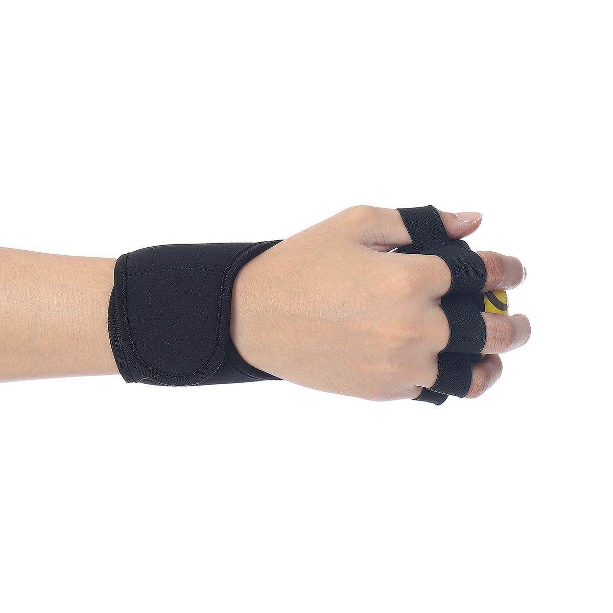 Hand Finger Rehabilitation Grip Ball Wrist Splint Brace Stroke Exercise