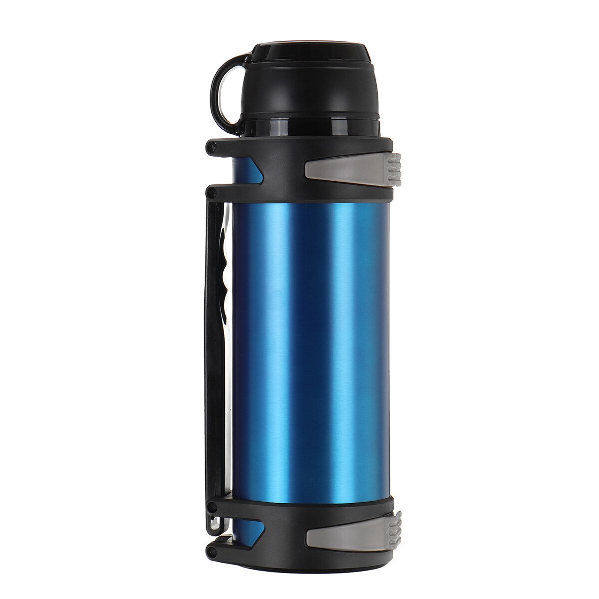 3000ML Large Capacity 36H Keep Hot & Cold Coffee Tea Soups Water Bottle Cups Mug With Carrying Strap Stainless Steel Thermos Flask Double Wall Stainless Steel Vacuum Flask Insulated Cup Portable For Travel Outdoor Kids Studen