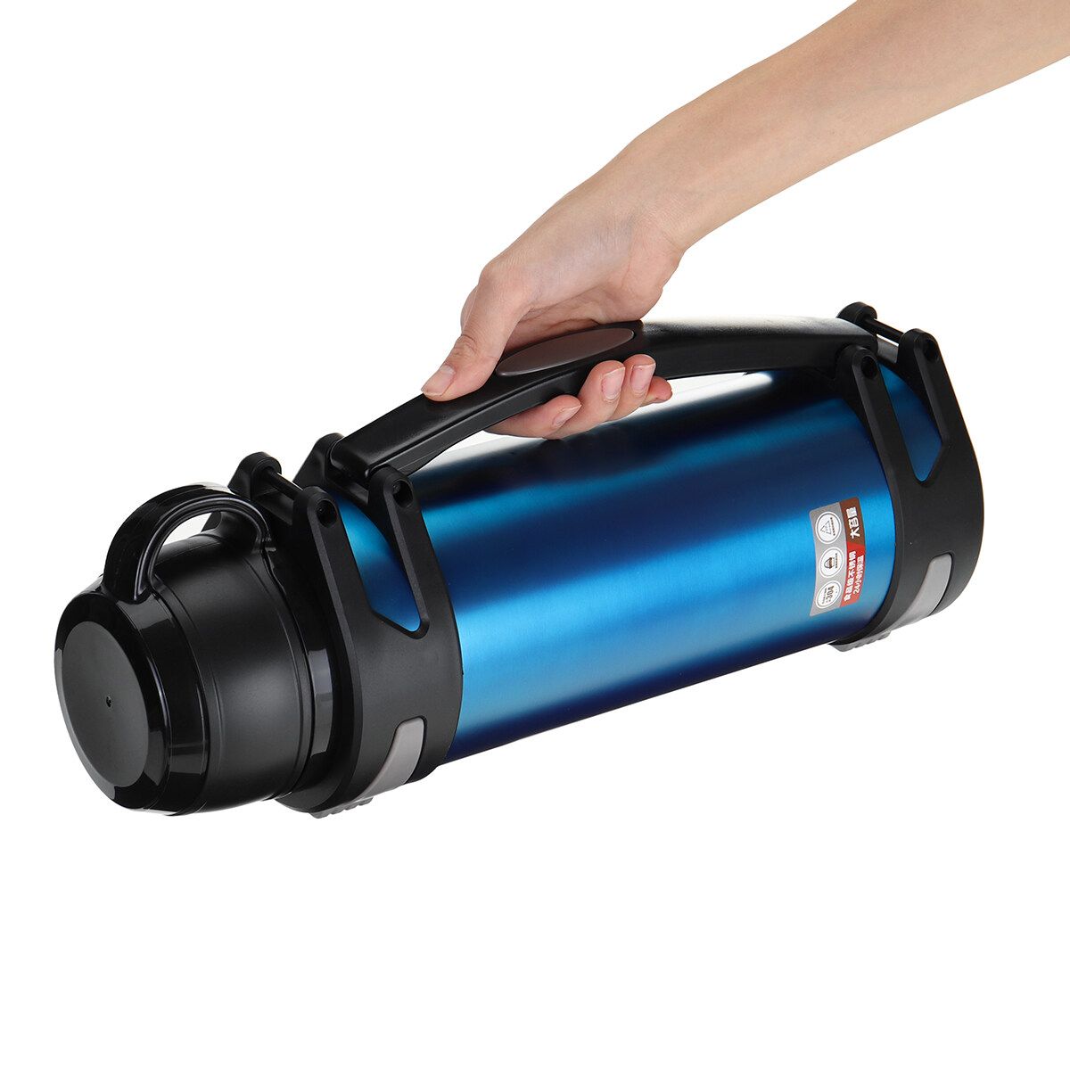 3000ML Large Capacity 36H Keep Hot & Cold Coffee Tea Soups Water Bottle Cups Mug With Carrying Strap Stainless Steel Thermos Flask Double Wall Stainless Steel Vacuum Flask Insulated Cup Portable For Travel Outdoor Kids Studen