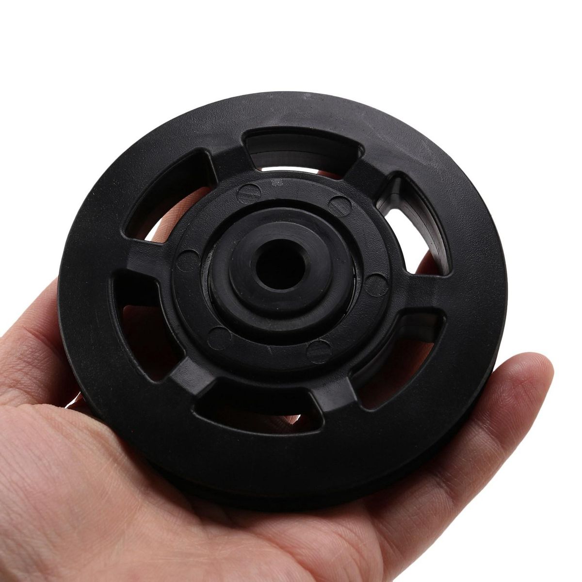95mm Black Pulley Wheel Cable Gym Equipment Part Wearproof
