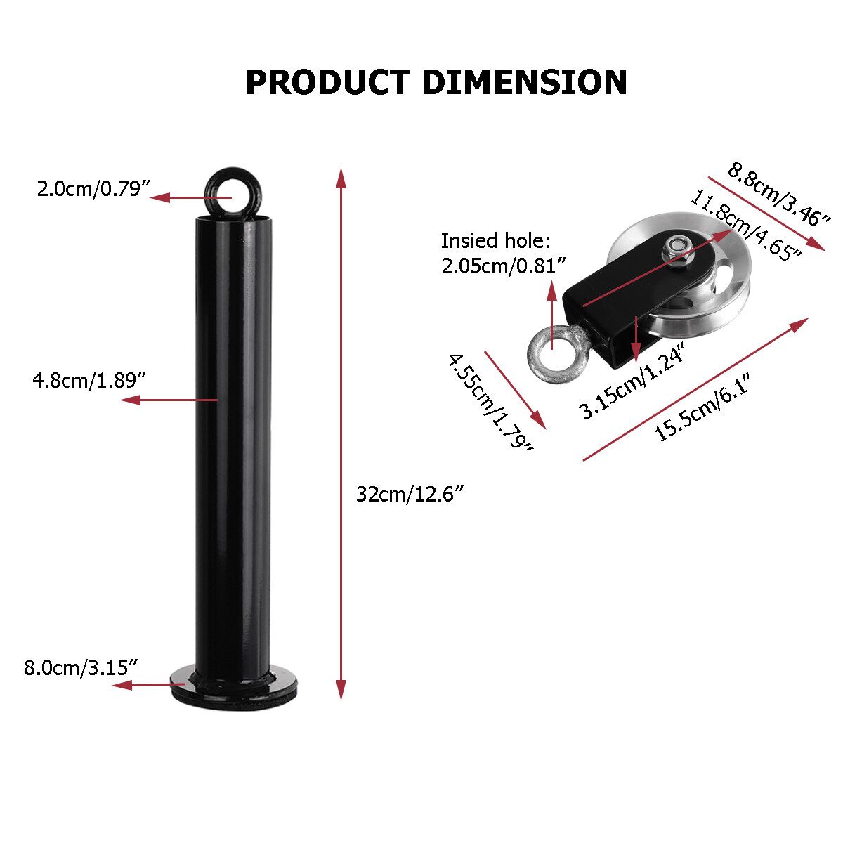 DIY Fitness Pulley Cable System Kit Loading Pin Lifting Arm Biceps Triceps Hand Strength Training Workout Core Exercise