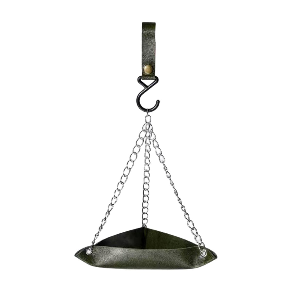 Bird Feeder Sturdy Weather-resistant Parrot Feeder Green