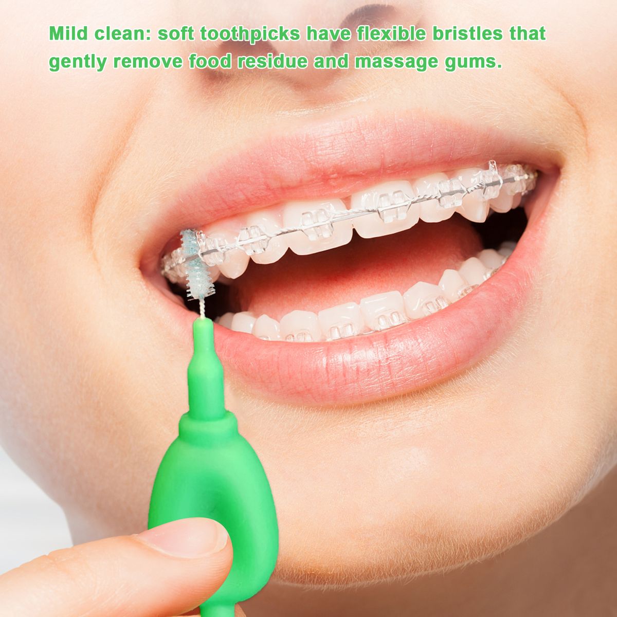 100PCS Slim Brush Tooth Interdental Cleaners Brush