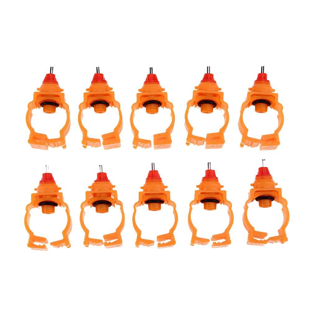 Chicken Rabbit Feeder Automatic Poultry Spring Water Nipples for Chicken Duck Hen Drinker Farm Animal Water Feeder, 10Pcs/lot