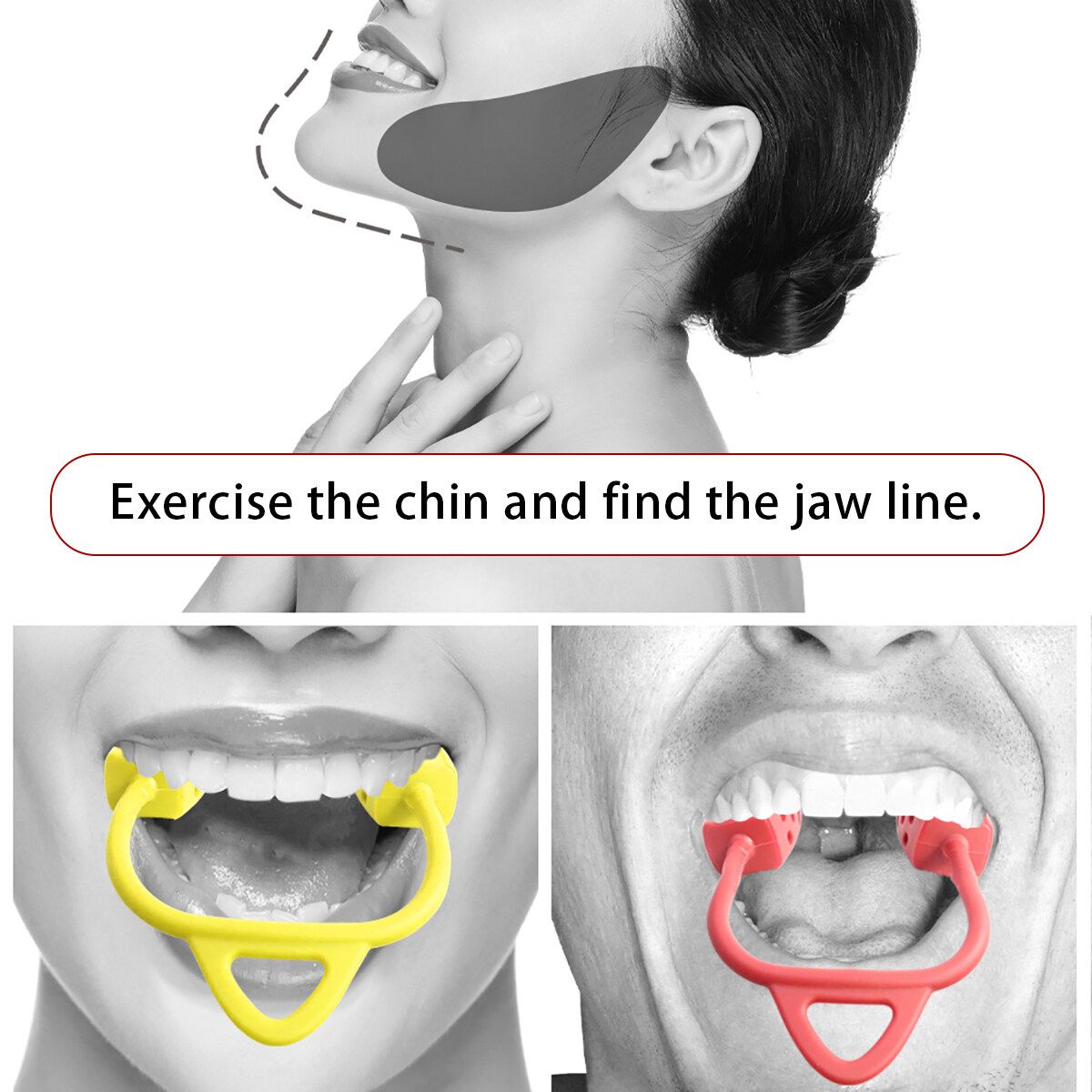3 Intensity Face Exerciser Exercise Fitness Ball Neck Jawzrsize Jaw Silica White