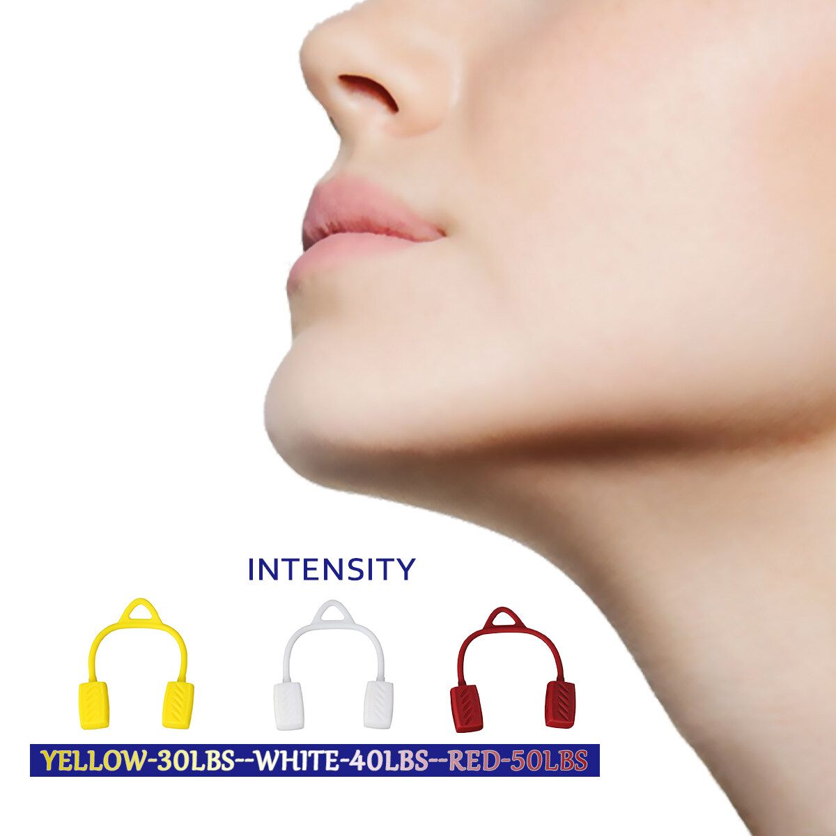 3 Intensity Face Exerciser Exercise Fitness Ball Neck Jawzrsize Jaw Silica White