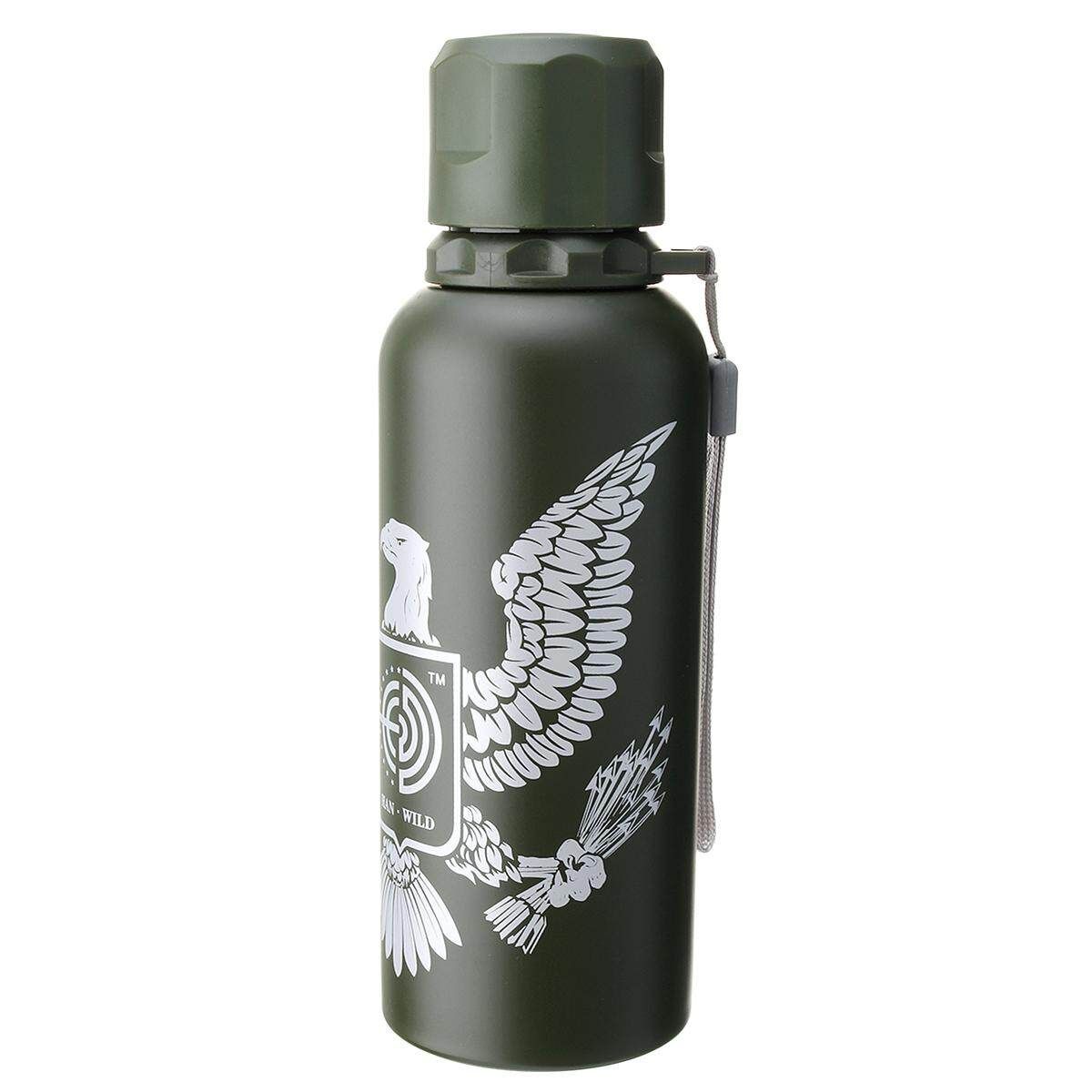 Stainless Steel Vacuum Flask 550ml Green Shield Eagle