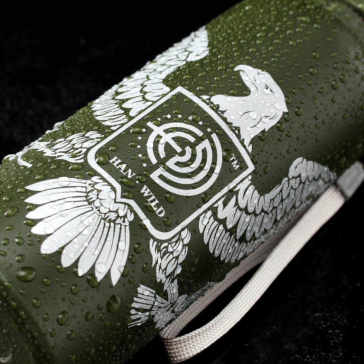 Stainless Steel Vacuum Flask 550ml Green Shield Eagle
