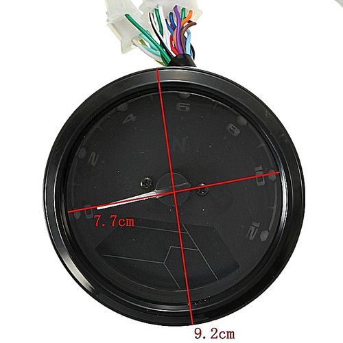 Motorcycle 12K RPM LCD Digital Odometer Odometer Speedometer MotorBike F2,4 Cylinders 12000RPM