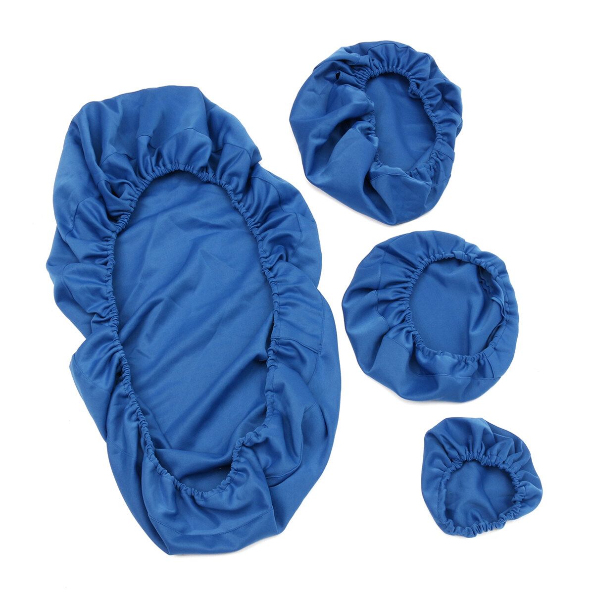 4Pcs Dental Unit Chair Cover Sleeves Cushion Protector Headrest Dentist Stool Set Navy Blue